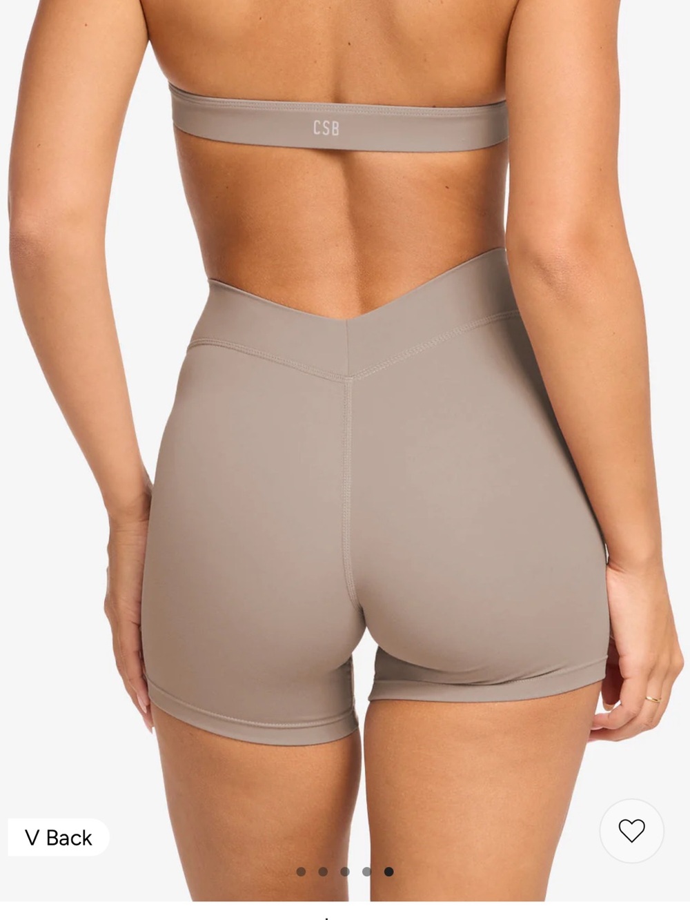 CROP SHOP BOUTIQUE FORM Gia sports bra AND V waist shorts